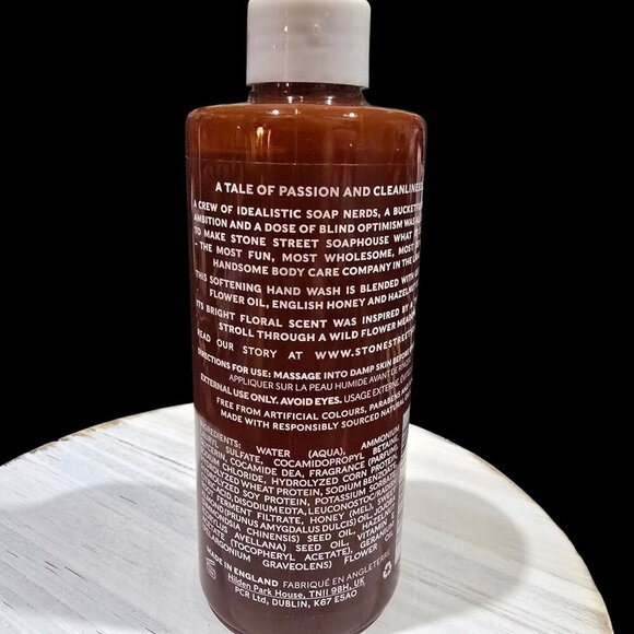 Stone Street Soaphouse ✦ Geranimo Vegan Hand Wash ✦ Gentle Liquid Soap 250ml - Picture 4 of 5